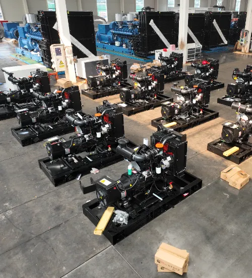 Cummins diesel generator set in an industrial facility