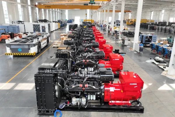 Diesel generator set with AMF control panel