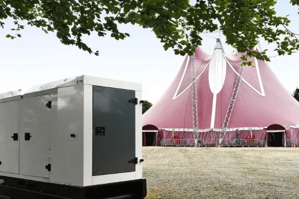 Rental power generators for outdoor event