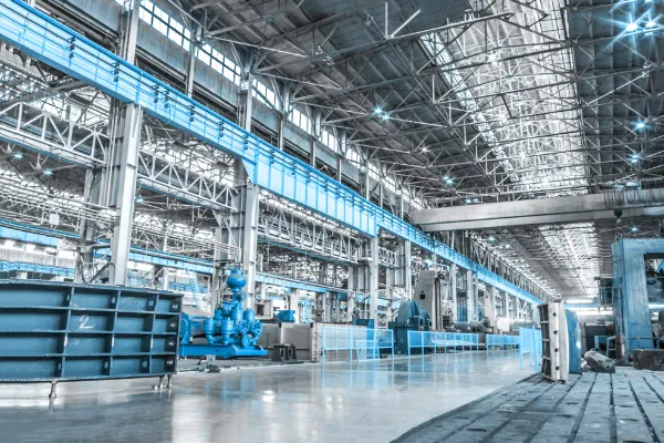 Manufacturing facility with backup generator