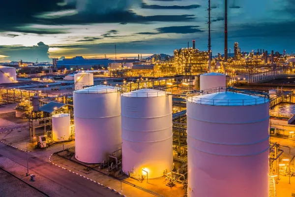 Oil refinery petrochemical plant