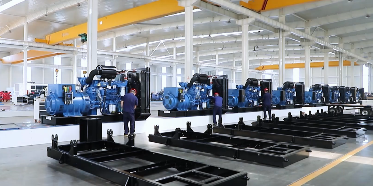 Natural gas generator set providing clean power generation