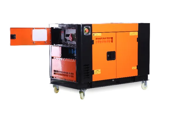 Twin cylinder silent diesel generators at ZC Power manufacturing facility