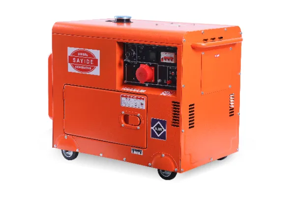 5-10 kW single cylinder silent diesel generator in weatherproof soundproof enclosure