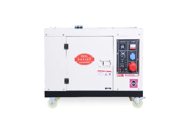 Diesel generator set deployed at an outdoor work site