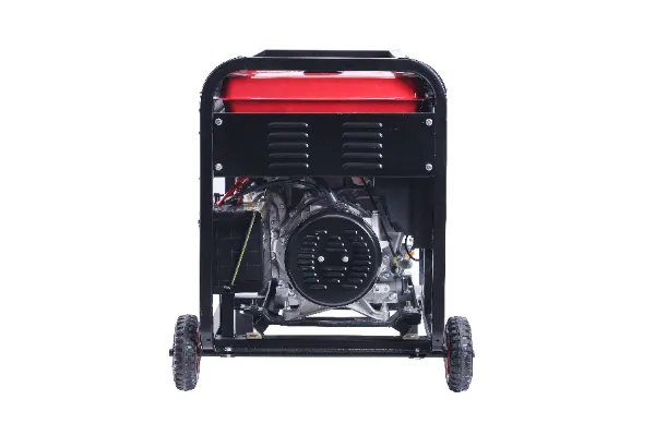 Open frame diesel generators with exposed engine and alternator for unrestricted airflow and service access