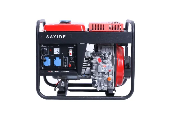 Diesel engine and alternator brand options for open frame generator sets