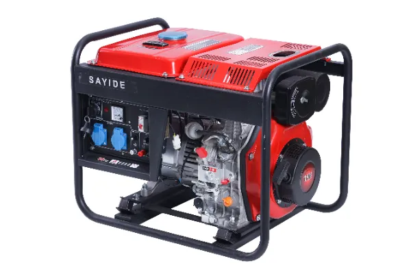 Open frame diesel generator powering remote industrial operations